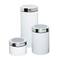 Honey Can Do White Retro Canisters, 3 Pack
